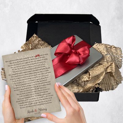 Thank You Poem For Parents Metal Plaque Wedding Gift Delivery For Parents Toy-1135