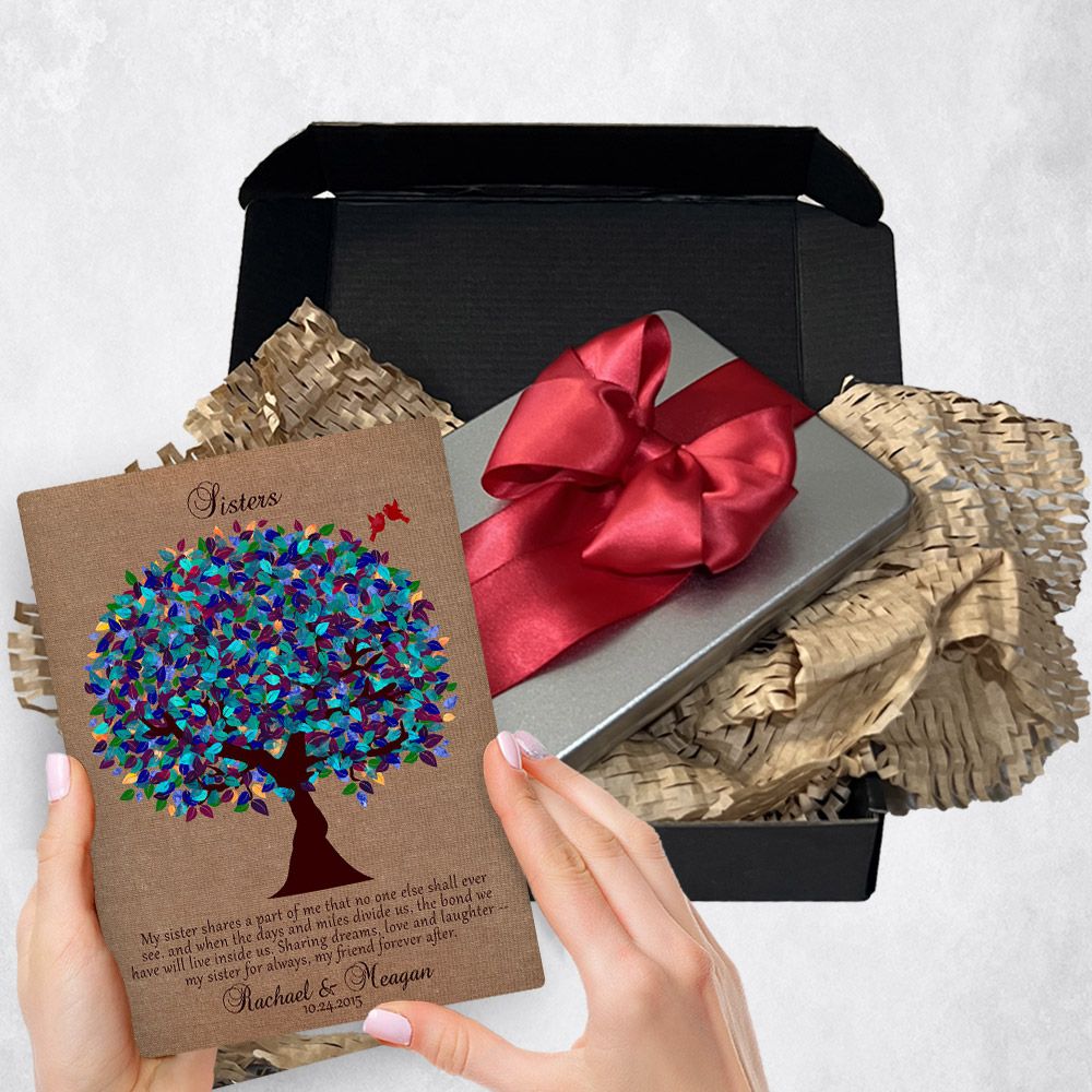 Peacock Tree Metal Plaque Wedding Gift Delivery For Sister Toy-1195