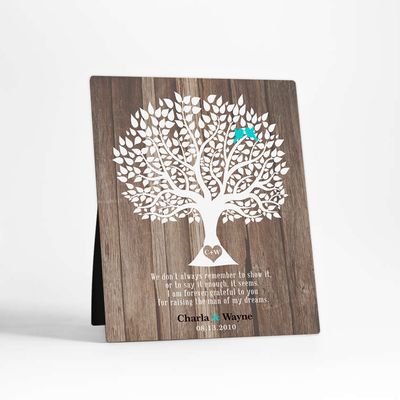 Wood 5x7 Desktop Plaque Wedding Gift