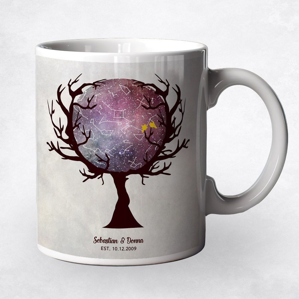 Star Map Anniversary Ceramic Coffee Mug Gift For Couples M-1757