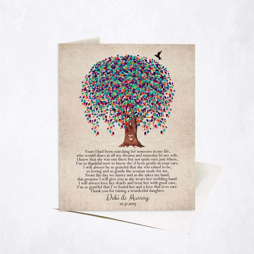 Willow Tree Wedding Stationery Card For Mother Of The Bride C-1518