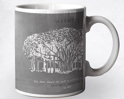 Banyan Tree Anniversary Ceramic Coffee Mug Gift For Couples M-1808