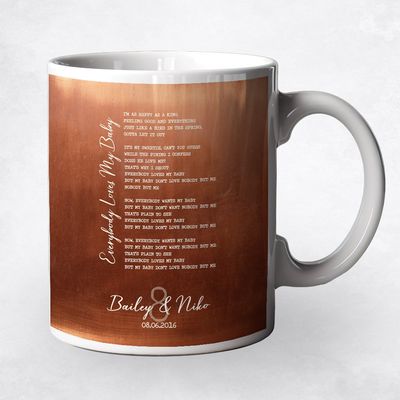 Your Song Lyrics Anniversary Ceramic Coffee Mug Gift For Couple M-1921