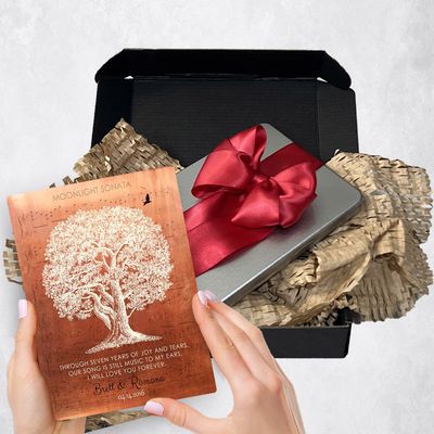 White Oak Tree Metal Plaque Anniversary Gift Delivery For Couple Toy-1332