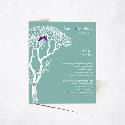 Bare Tree Family Stationery Card For Spouse C-1714