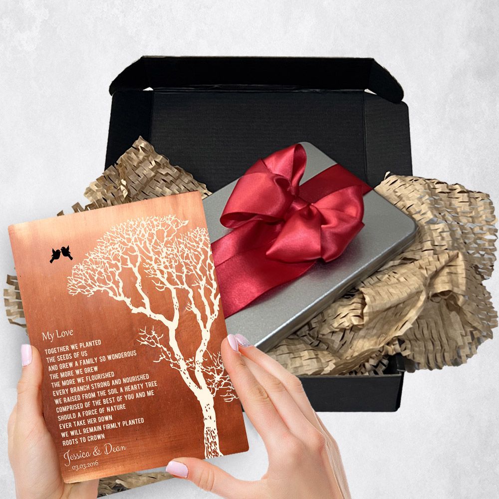 Bare Tree Metal Plaque Anniversary Gift Delivery For Couple Toy-1299