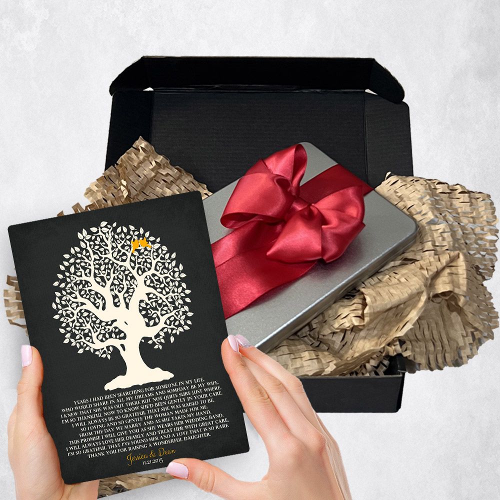 Knotty Tree On Black Metal Plaque Wedding Gift Delivery For Mother Of The Bride Toy-1125