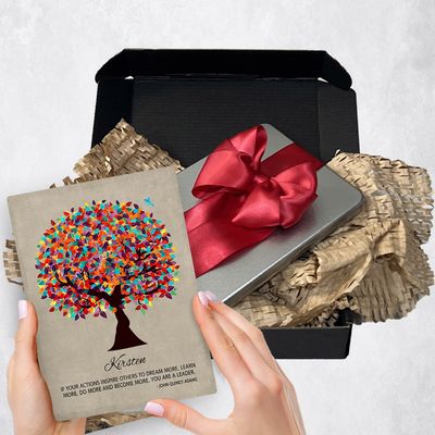 Colorful Spring Tree Metal Plaque Corporate Gift Delivery For Mentor Toy-1472