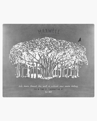 Banyan Tree Tin Anniversary Wall Plaque Gift for Couple LTC-1808