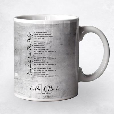 Your Song Lyrics Anniversary Ceramic Coffee Mug Gift For Couple M-1906