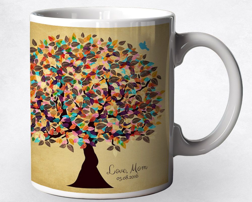 Late Spring Tree Family Ceramic Coffee Mug Gift For Daughter M-1316