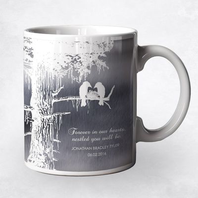 Tin White Sequoia Tree Loss of Baby Coffee Mug Gift for Bereaved Parents M-1353