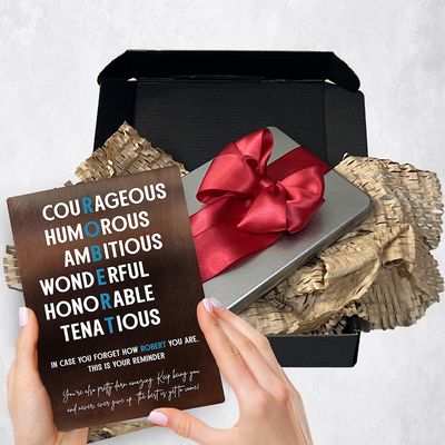 Bronze First Name Admirable Character Traits Birthday Gift Delivery Box Gift for Family TOY-2164