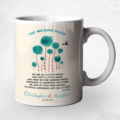 Cypress Tree 1st Anniversary Coffee Mug Gift for Couple M-1470