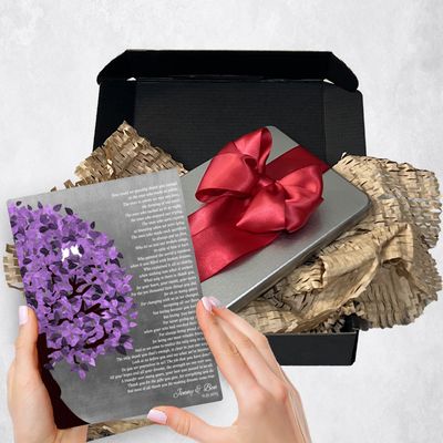 Half Purple Tree Wedding Gift Delivery Box Gift for Parents TOY-1485