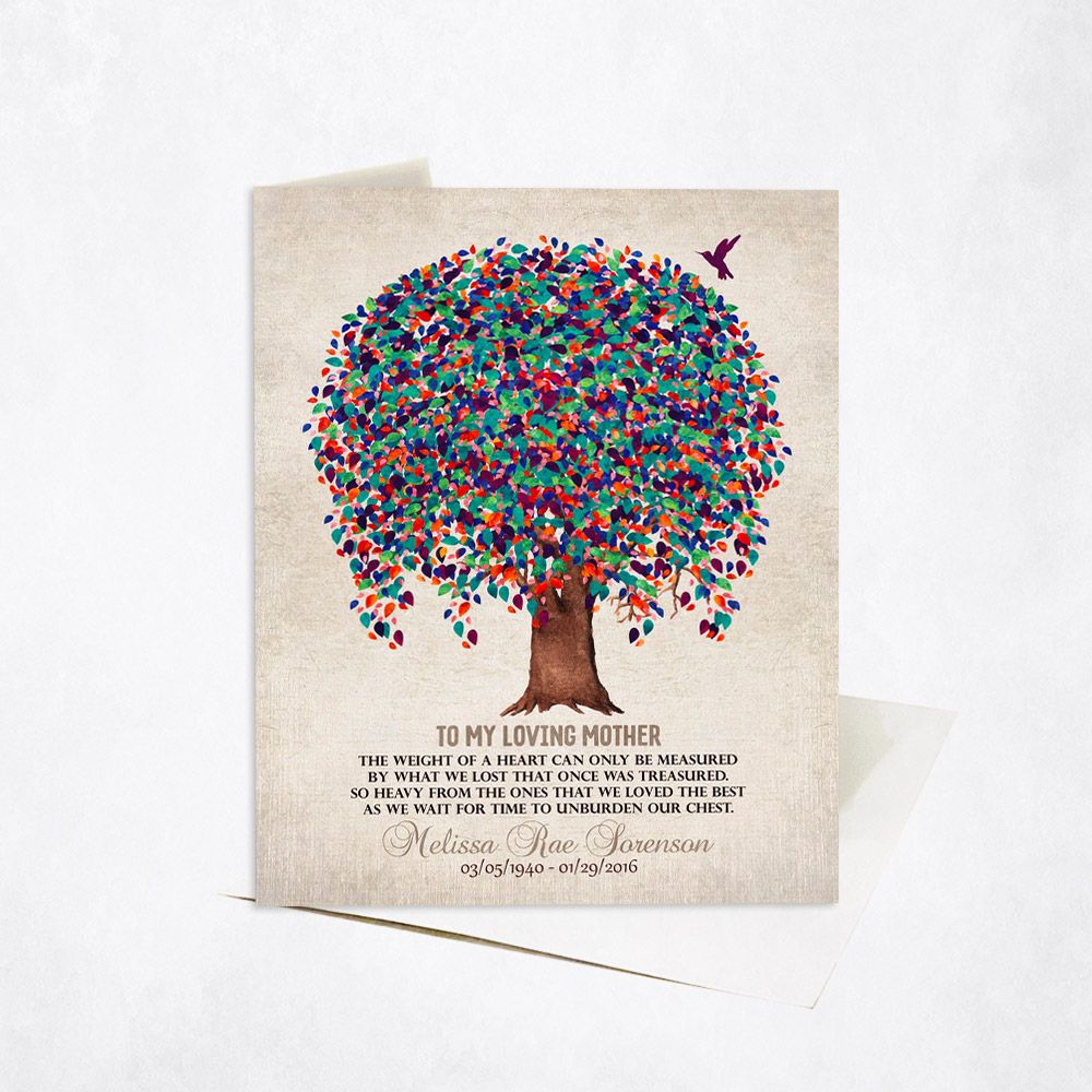 Willow Tree Loss of Mother Card Gift for Bereaved Children C-1242