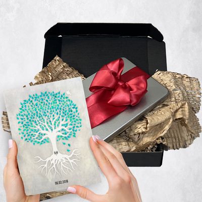 White Canopy Tree Anniversary Gift Delivery Box Gift for Couple TOY-1536