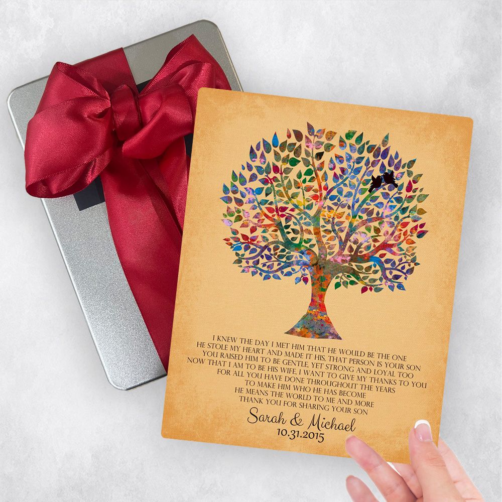 Watercolor Tree Wedding Gift Delivery Box Gift for Mother Of The Groom TOY-1257