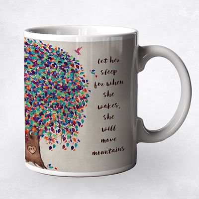 Half Willow Tree Baby Birth Coffee Mug Gift for Girl M-1237