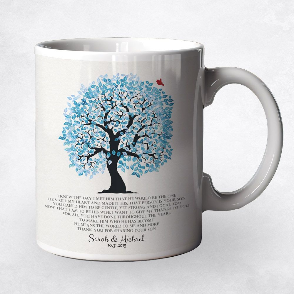 Artful Tree Wedding Coffee Mug Gift for Mother Of The Groom M-1266