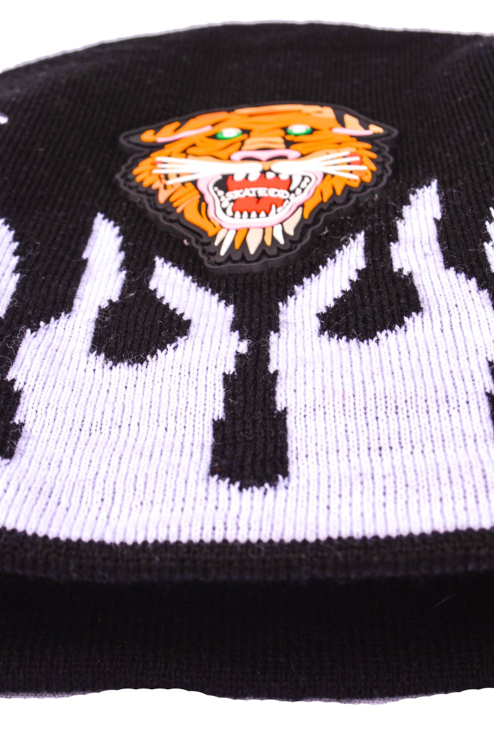 PVC tiger &amp; flames beanie