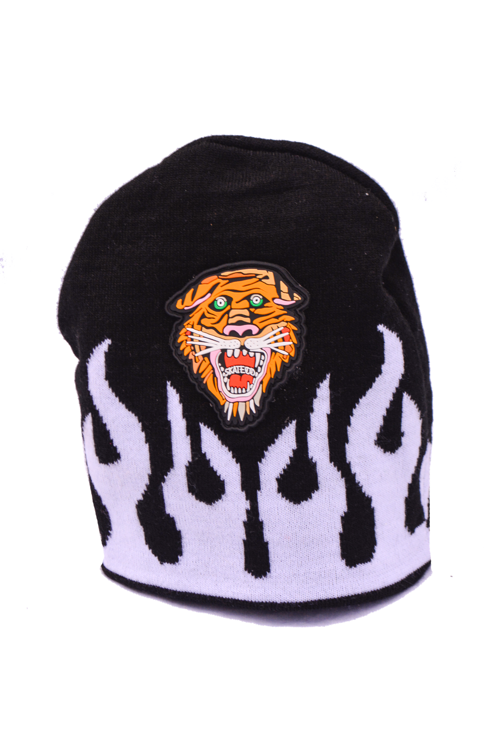 PVC tiger &amp; flames beanie