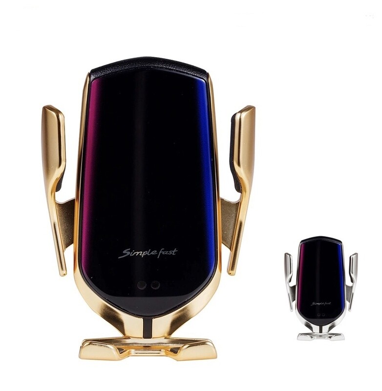 Motion activated wireless charging phone dock