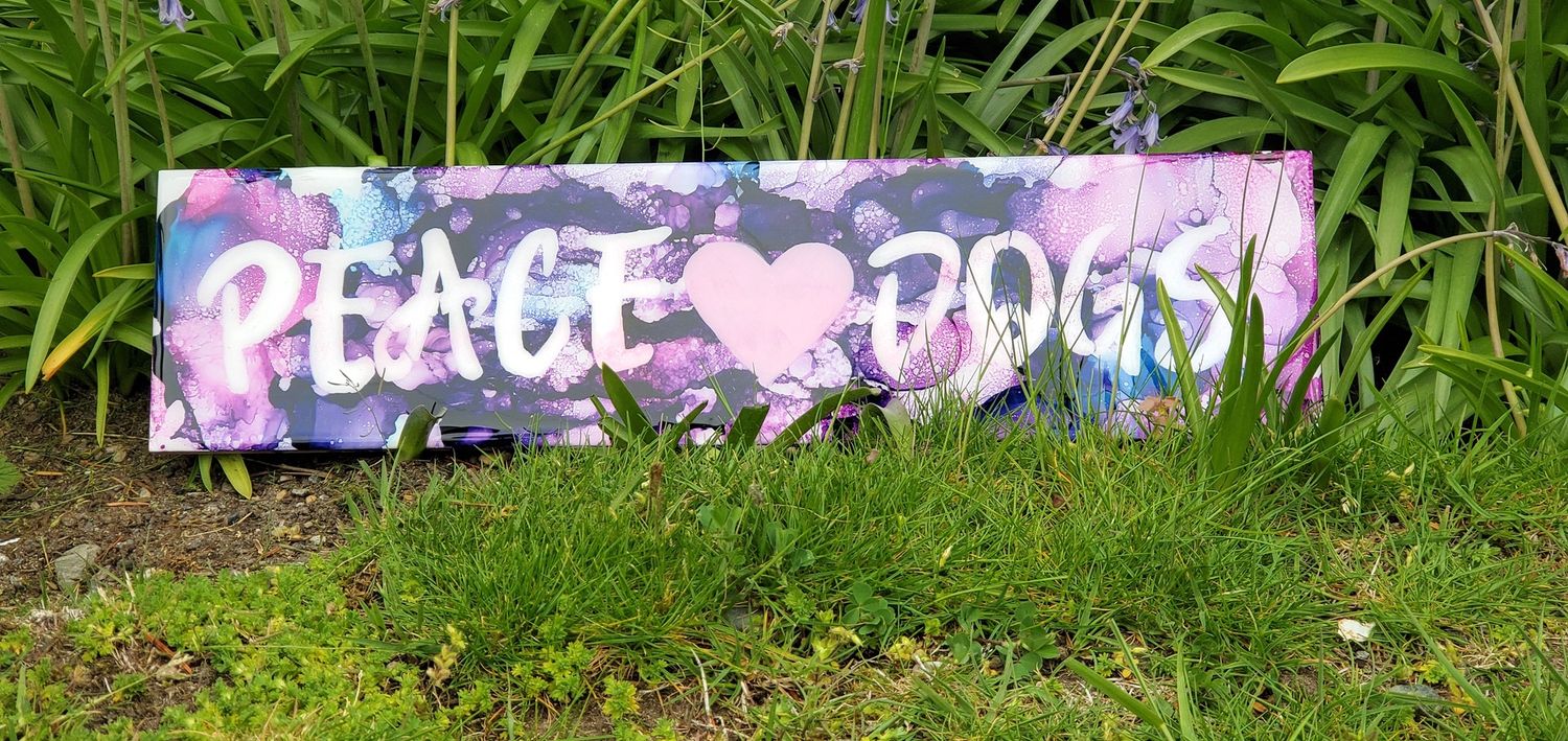 Decorative Tray, Color: Peace Love Dogs