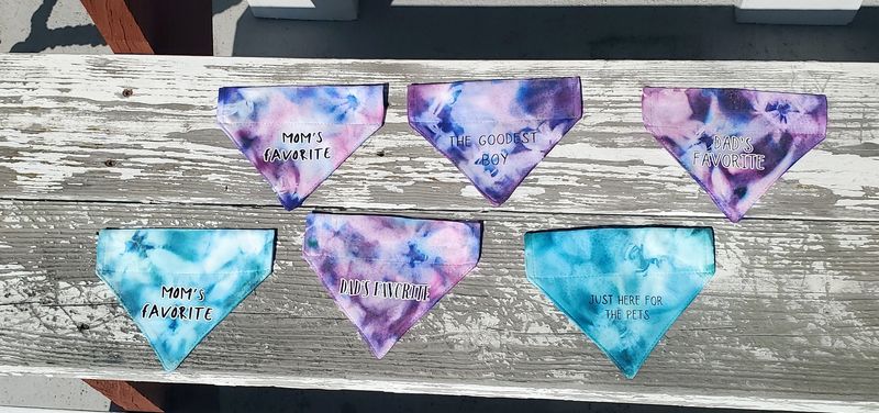 XS Tye Dyed Bandanas