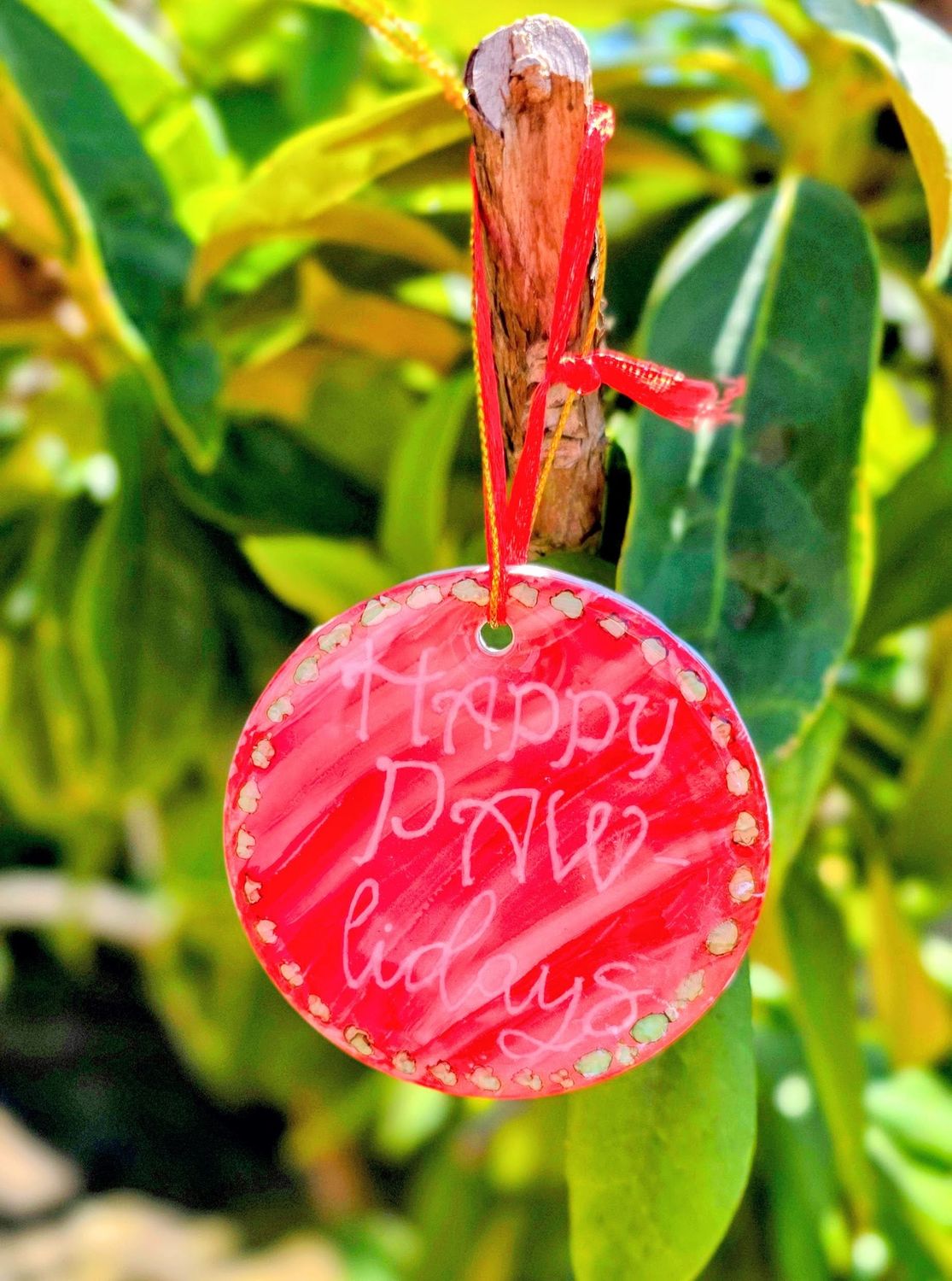 Ornaments, Phrase: Happy Pawlidays