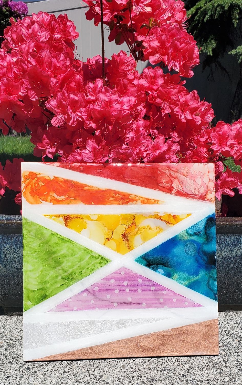 Square Ceramic Wall Art, Color: Pride