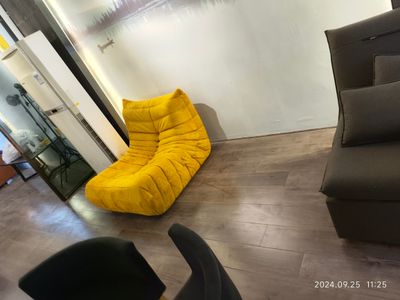 Vacuum compression sofa bed, single folding sofa, living room, study room, balcony, lazy dual-use fabric sofa bed