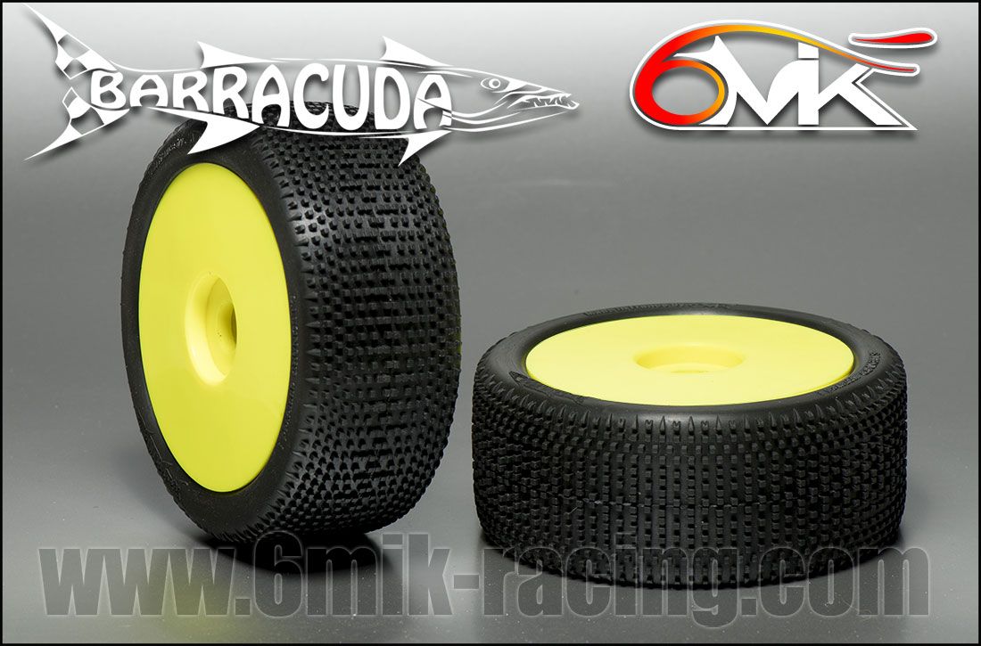 6mik Barracuda X.S à collés sur jantes Jaune Ultra