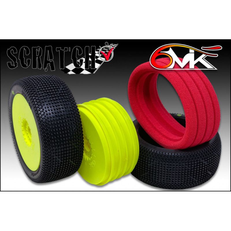 6mik Scratch Purple sur jante Jaune à coller
