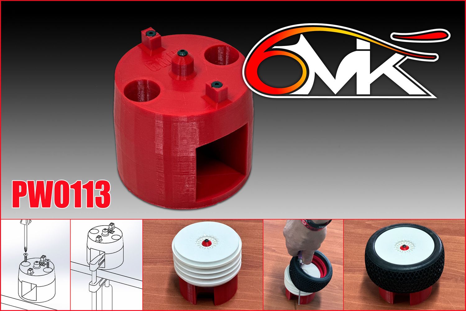 6mik outil de montage pneus TT1/8