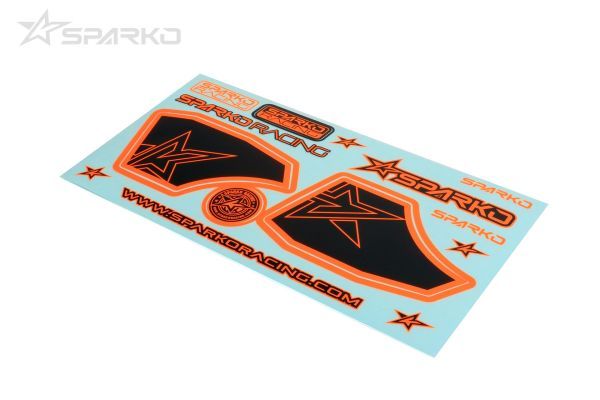Sparko Autocollant d&#39;aileron Sparko F8 Orange Fluo