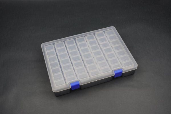 Koswork Boite de rangement 7x7 pour pieces 245x175x38mm