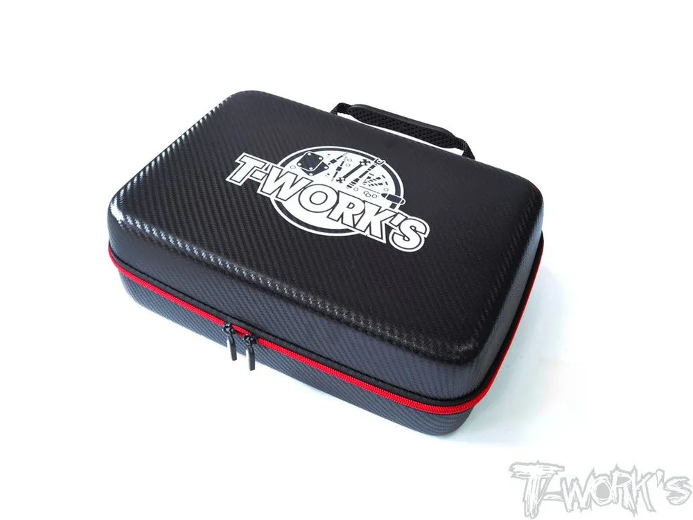 T-work&#39;s boite rangement look carbone 33x23x10