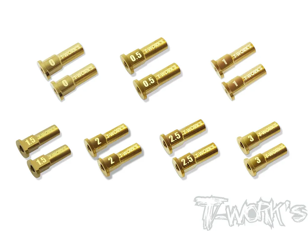 Twork&#39;s kit inserts de chasse bronze (x7 paires) pour Kyosho MP10