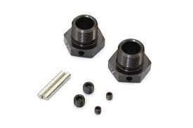Kyosho Hexagones de roues Inferno MP10 Gun Metal (2)