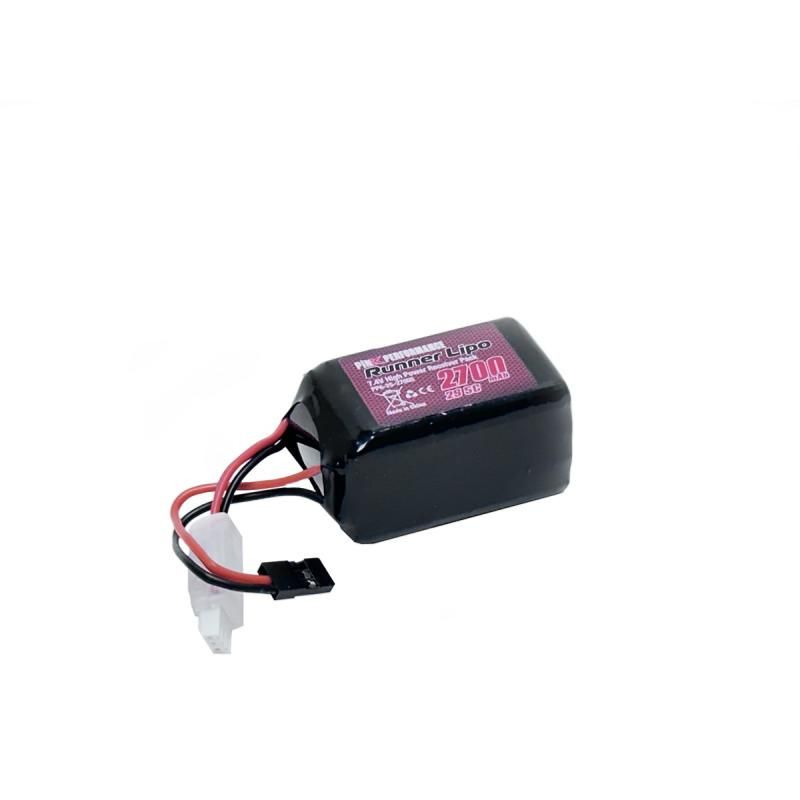 Pink Runner Rx LiPo 2S 7.4V-2700 (JR) 54x32x31mm 97g - MP10
