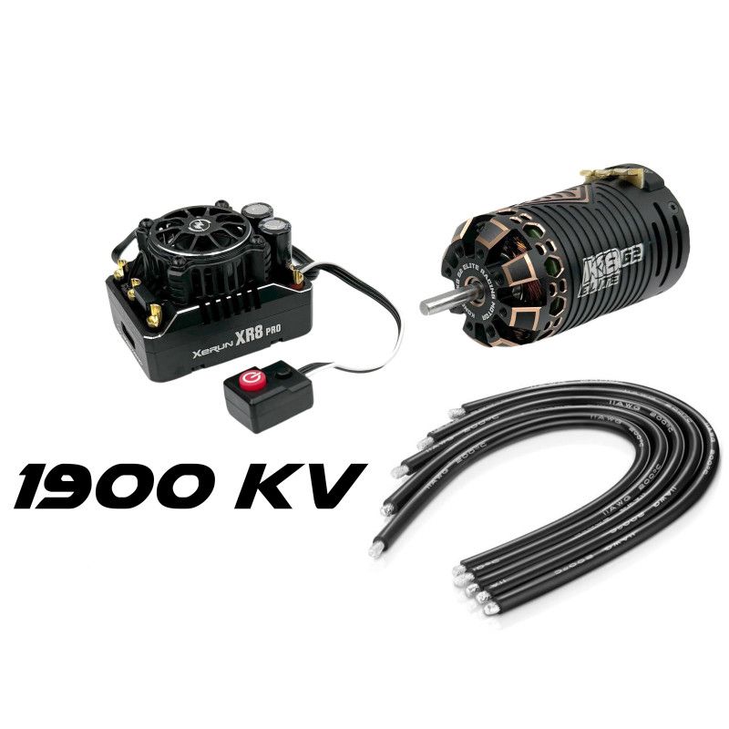 Hobbywing Combo variateur XR8 G3 Pro + Konect moteur Elite G2 2250 KV