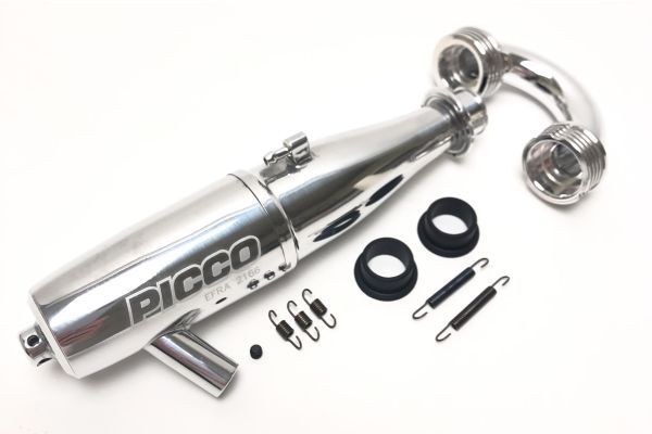 Picco kit complet échappement + coude et ressorts, Buggy1/8 blast/P3/OS EFRA2166