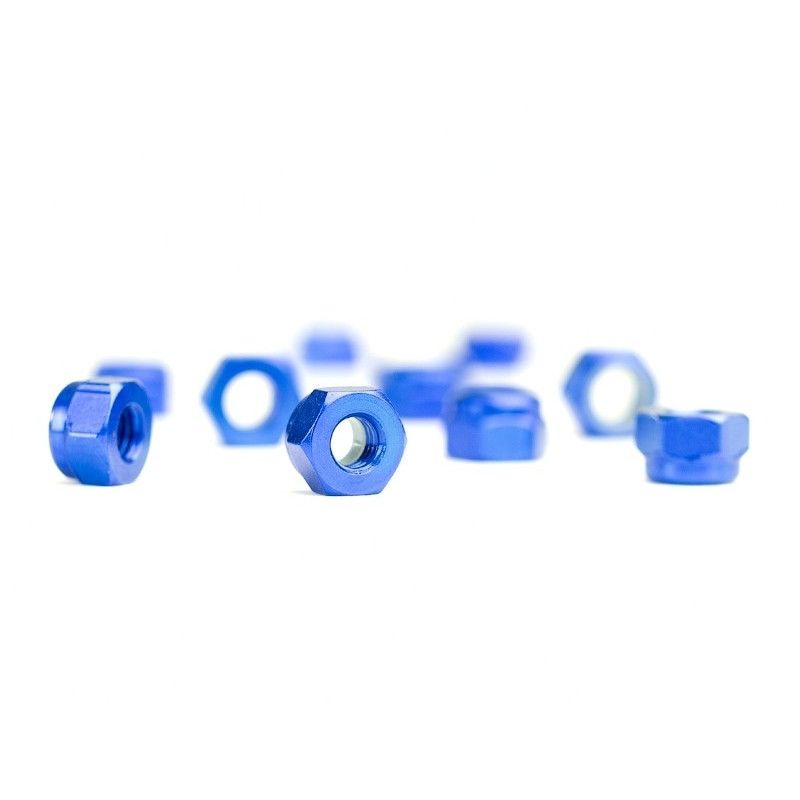 Avid écrous nylstop M3 aluminium bleu
