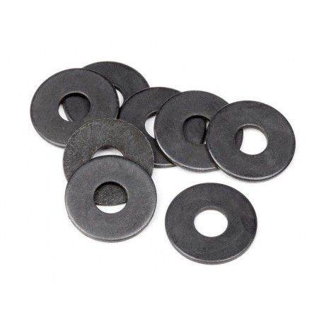 HB Racing Rondelles M2 9x8x0,5mm (x8)