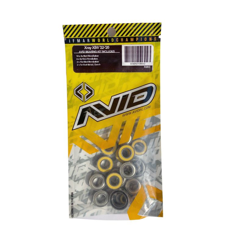 Avid kit roulements Revolution pour Xray XB822, XB821, XB820