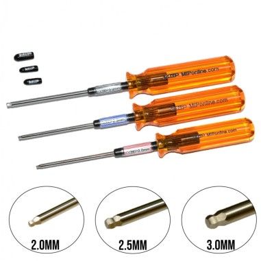 MIP lot d&#39;outils Allen à boule 2mm, 2,5mm, 3,0mm