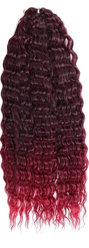 Red ombre water wave