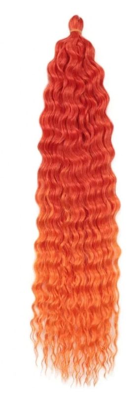 Red &amp; Orange ombre water wave