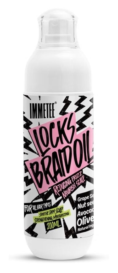 immetee Braid Oil, Braid Spray Frizzy Control Nourish Achy Scalp &amp; Adds Shine